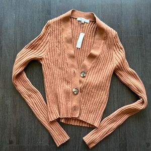 Madewell Pumpkin Cardigan